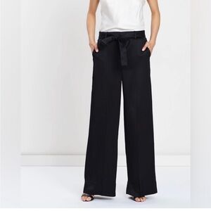 J. Crew Collection Women’s Wide Leg Pant Satin Crepe - worn once, pristine!